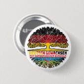 Berber Berberisch Deutsch Deutschland Baum Wurzel Ronde Button 5,7 Cm (Voorkant /achterkant)