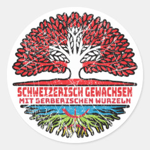 Berber Berberisch Schweizer Schweiz Baum Wurzel Ronde Sticker