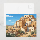Berber Ghorfa Libië Briefkaart (Voorkant / Achterkant)