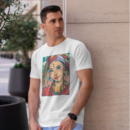 Berber Girl Portrait Illustratie T-shirt