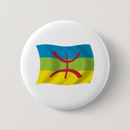 Berber Mensen Vlag Knop Ronde Button 5,7 Cm (Voorkant)