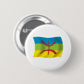 Berber Mensen Vlag Knop Ronde Button 5,7 Cm (Voorkant /achterkant)