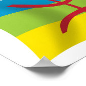 Berber Mensen Vlag Poster Print (Hoek)