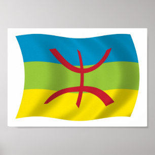 Berber Mensen Vlag Poster Print