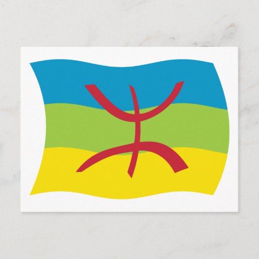 Berber Mensen Vlag Postkaart (Voorkant)