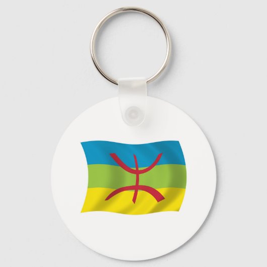 Berber Mensen Vlag Sleutelhanger (Voorkant)