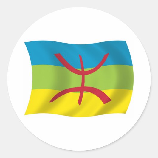 Berber Mensen Vlag Sticker (Voorkant)