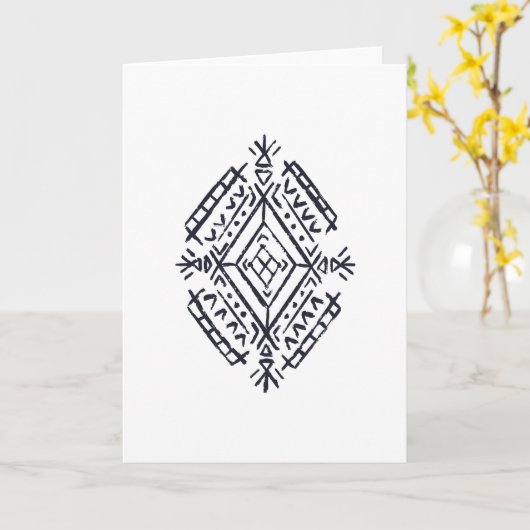 Berber mof kaart (Gele Bloem)