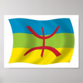 Berber People Flag Poster Print (Voorkant)