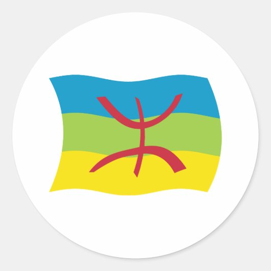 Berber People Flag Sticker (Voorkant)
