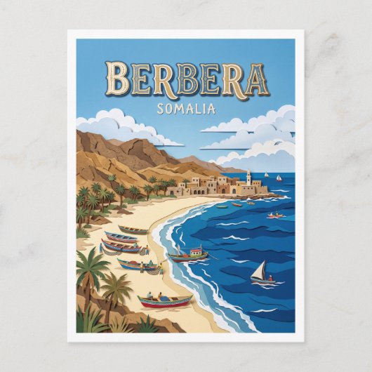 Berbera Kust Somalië Briefkaart (Voorkant)