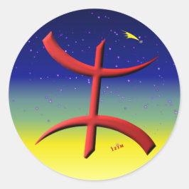 Berbere, kabyle ronde sticker