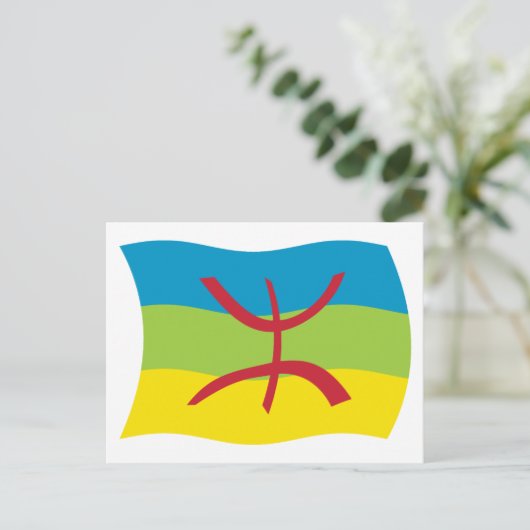 Berberse vlag Briefkaart (Staand voorkant)