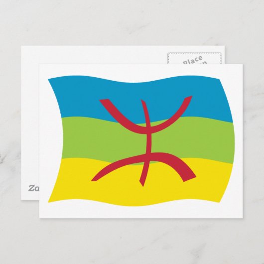 Berberse vlag Briefkaart (Voorkant / Achterkant)