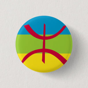 Berberse vlag ronde button 3,2 cm