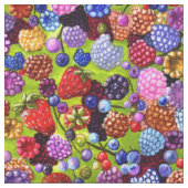 Berbessen Blauwe bosbessen Frambozen Stof (Close Up)