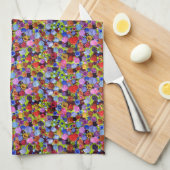 Berbessen Blauwe bosbessen Frambozen Theedoek (Quarter Fold)