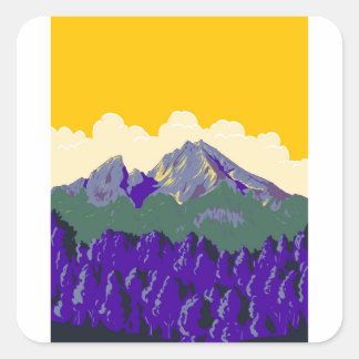 Berchtesgaden Alpen of Berchtesgadener Alpen WPA Vierkante Sticker