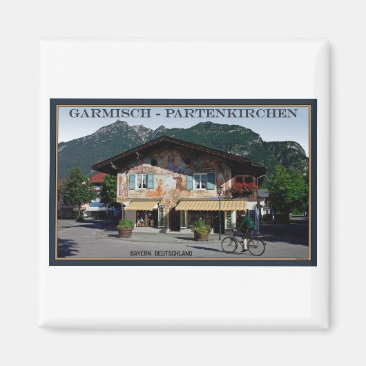 Berchtesgaden - Beierse fietser Magneet (Voorkant)