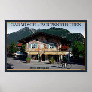 Berchtesgaden - Beierse fietser Poster