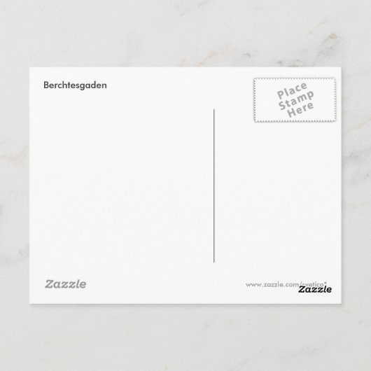 Berchtesgaden Briefkaart (Achterkant)