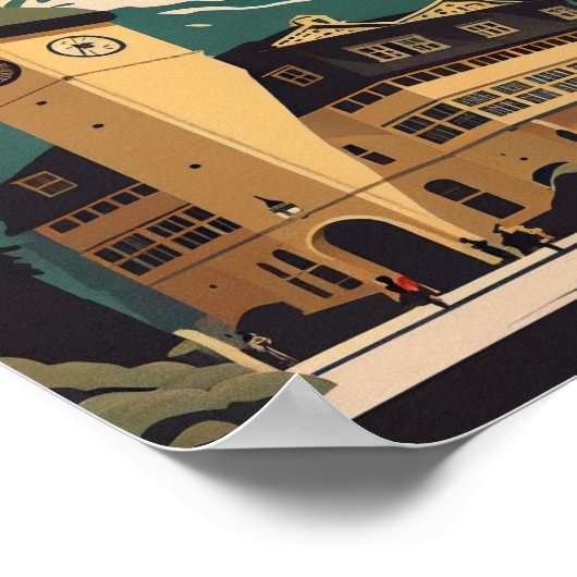 Berchtesgaden Duitsland — Minimalistisch kunstPost Poster (Hoek)