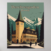 Berchtesgaden Duitsland — Minimalistisch kunstPost Poster (Voorkant)