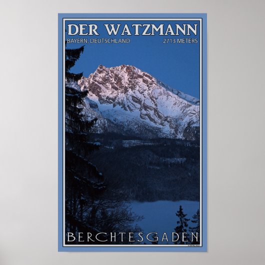 Berchtesgaden - Early Morning Watzmann Poster (Voorkant)