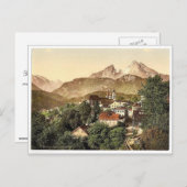 Berchtesgaden met Waltzmann, Boven-Beieren, Duitsl Briefkaart (Voorkant / Achterkant)