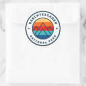 Berchtesgaden Nationaal Park Duitsland Minimalist Ronde Sticker (Tas)