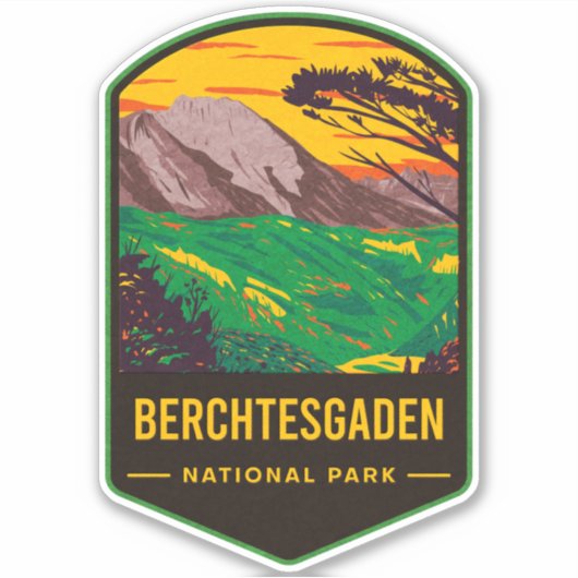 Berchtesgaden National Park Sticker (Voorkant)