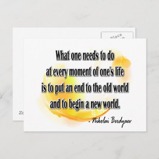 Berdyaev Briefkaart (Voorkant / Achterkant)