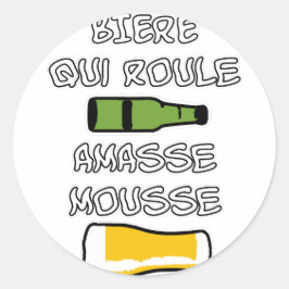 BERE, die schuimrubber rolt - Mots-spelen Ronde Sticker