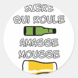 BERE, die schuimrubber rolt - Mots-spelen Ronde Sticker
