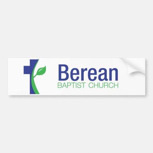 Berean Baptist Church bumper sticker (Voorkant)