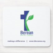 Berean Baptist Church mousepad Muismat (Voorkant)
