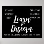 Berean Search Scripting Black Poster (Voorkant)