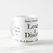 Berean Search Scripture gepersonaliseerd Koffiemok (Voorkant links)