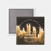 Bereavement Candle Magnet door HAMbyWG (Voorkant / Achterkant)