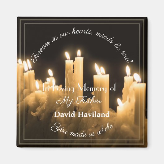 Bereavement Candle Magnet door HAMbyWG (Voorkant)