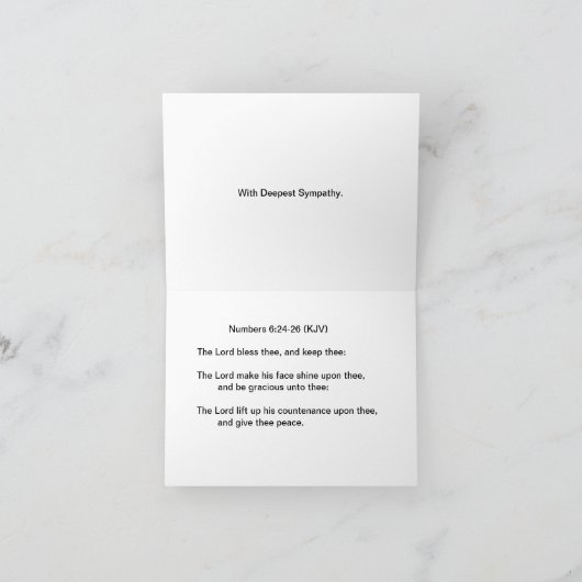 Bereavement Card Kaart (Binnen)