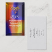 Bereavement Counselor with Monogram, Phoenix logo Visitekaartje (Voorkant / Achterkant)