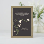 Bereavement - Hartelijk dank Bedankkaart (Staand voorkant)