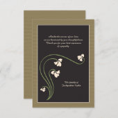 Bereavement - Hartelijk dank Bedankkaart (Voorkant / Achterkant)