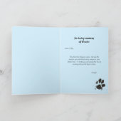 Bereavement Loss of Pet St. Francis Personalized Kaart (Binnen)