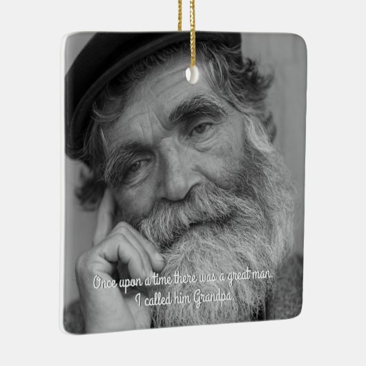 Bereavement Memorial Keepslag voor grootvader Keramisch Ornament (Rechts)