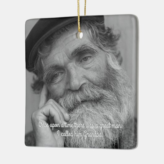 Bereavement Memorial Keepslag voor grootvader Keramisch Ornament (Links)