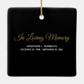 Bereavement Memorial Keepslag voor grootvader Keramisch Ornament (Achterkant)