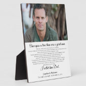 Bereavement Memorial voor vader Ik noemde hem pa P Fotoplaat (Zijkant)