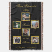 Bereavement Memory Keepsake Photo Throw Blanket Deken (Voorkant Verticaal)